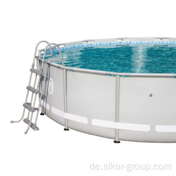 Großhandel PVC Swimmingpool Easy Set Rechteckige Metallrahmen über gemahlener Familie Outdoor Swimmingpool